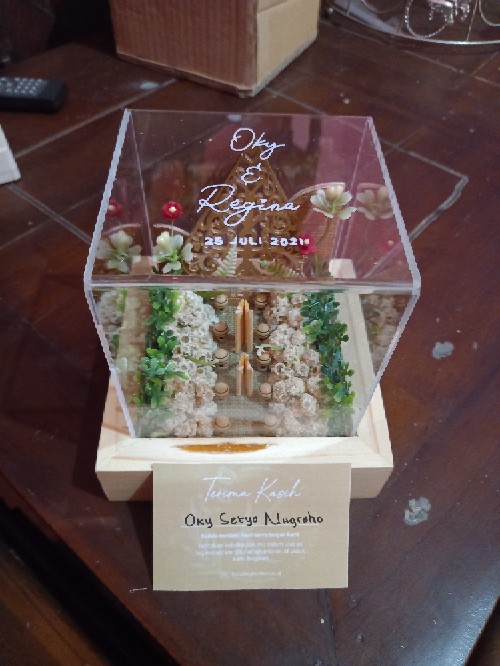 Ring Box Seserahan Rustic Variasi Wayang Tempat Cincin Lamaran