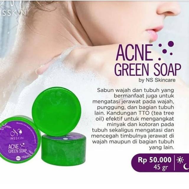Acne green soap nsskin