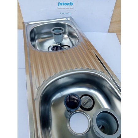 Bak Cuci Piring Wastafel 2 lubang pisah