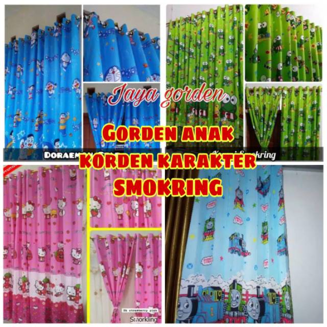 gorden karakter anak gorden jendela kamar