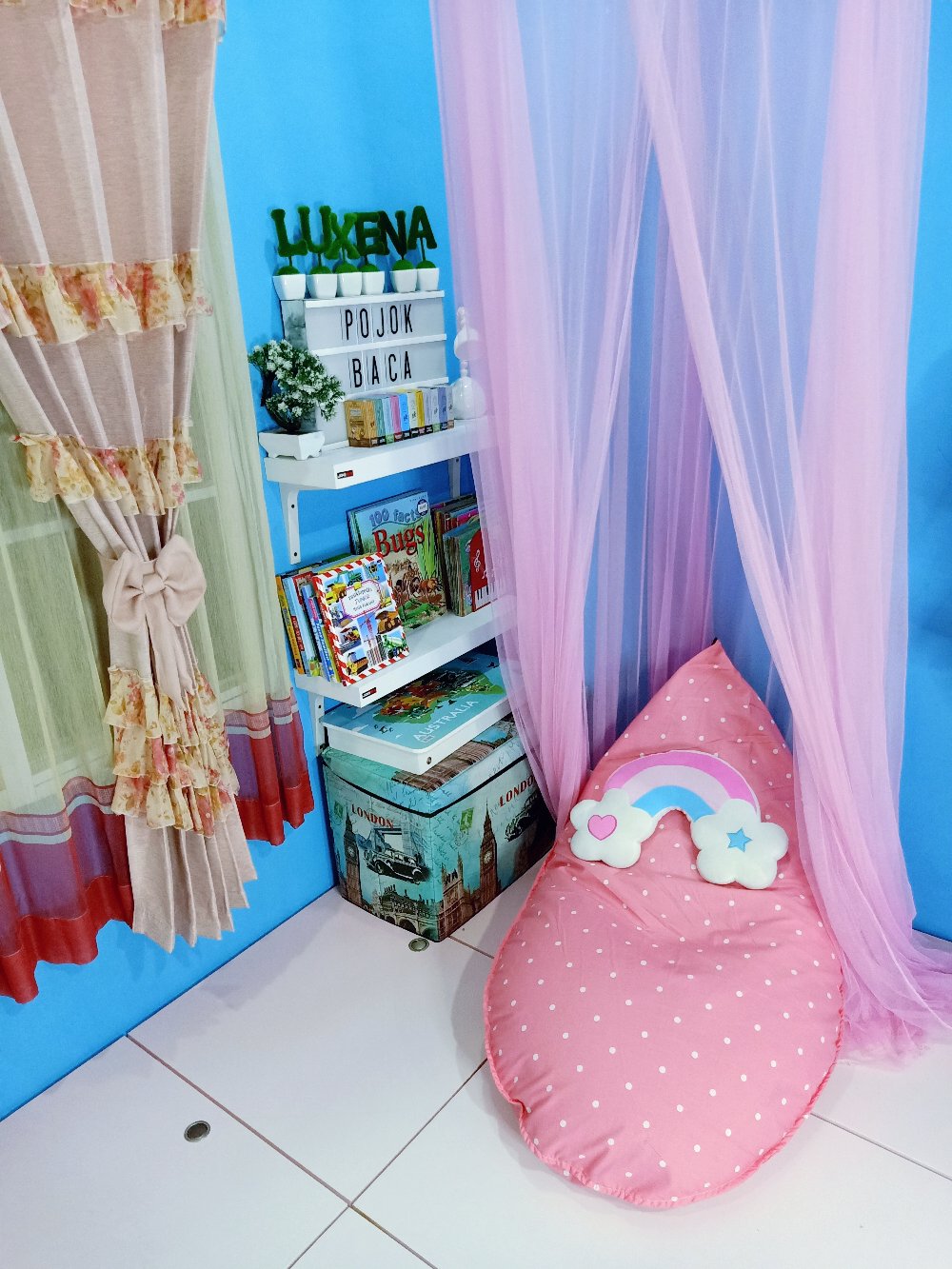 Bean Bag Komplit Isi Triangle / Oval Utk Dewasa Komplit Isi Bahan Waterproof Taslan Dan Katun