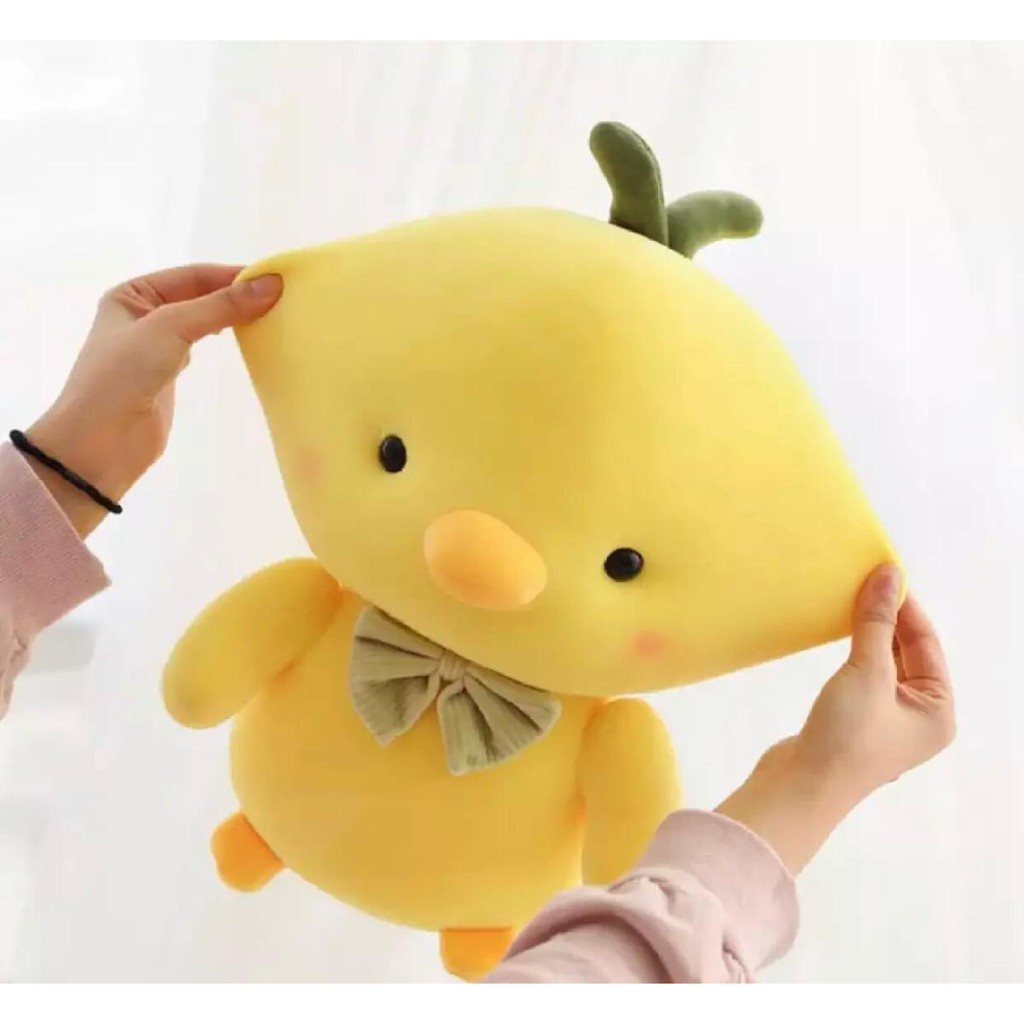 BONEKA BEBEK KUNING SUPER BABY DUCK KUNING MINI - BONEKA BABY BEBEK GEMBUL BONEKA IMPORT- Ukuran 35 cm