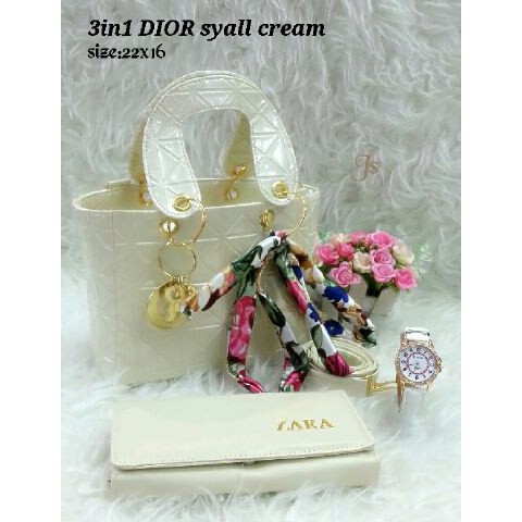 3in1 Dior Syal Cream