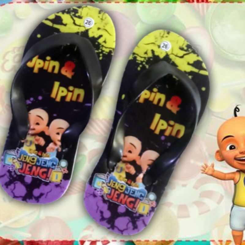 Sandal Anak Laki Laki Animasi Printing upin ipin