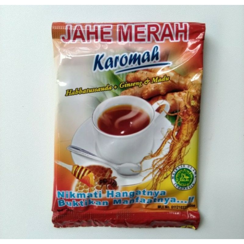 

Jahe Merah Instan Karomah Plus Ginseng 10 pc