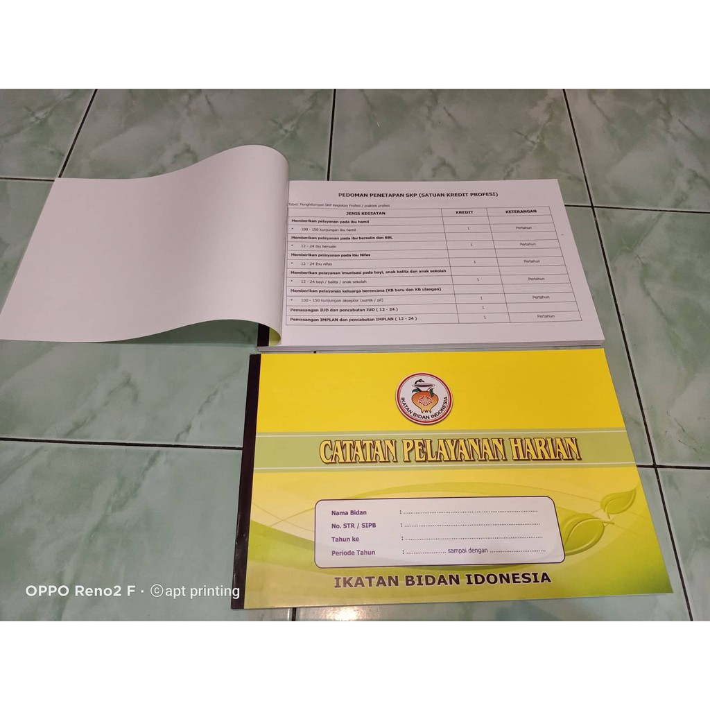 CATATAN PELAYANAN BIDAN ( STR) LOGBOOK perpanjangan str