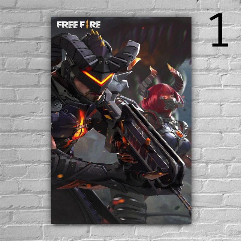 Jual POSTER DINDING FREE FIRE 1-20/TANPA BINGKAI. | Shopee Indonesia