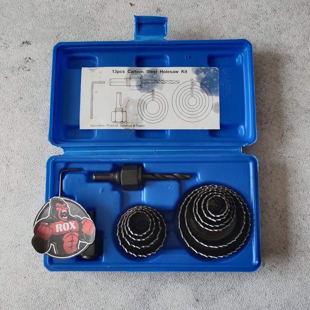 Hole Saw Set - Hole saw Kit - Mata Bor Pelubang Kayu