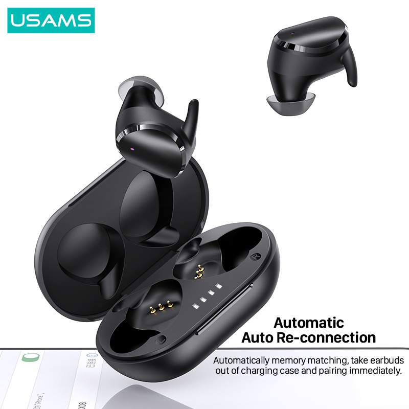 USAMS True Wireless Bluetooth Earphone Earbuds TWS LX08