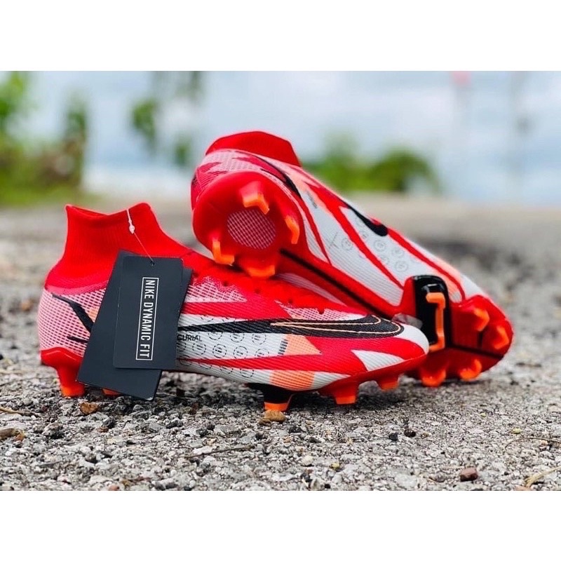 Sepatu Bola Nike Mercurial Superfly 8 Elite CR7 Red Chili Black