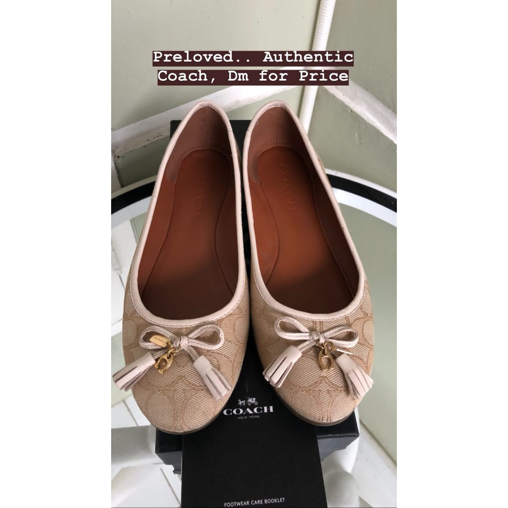 Sepatu Wanita Coach Signature Benni Sig Flat Shoes