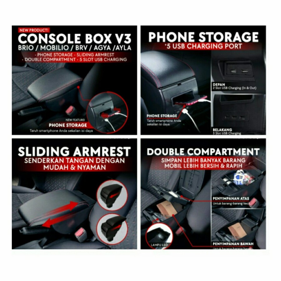 Console Box V3 Daihatsu AYLA