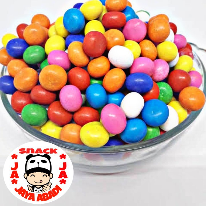 

Coklat Kiloan / Biskuit Coklat Bola Warna Warni 500 Gram