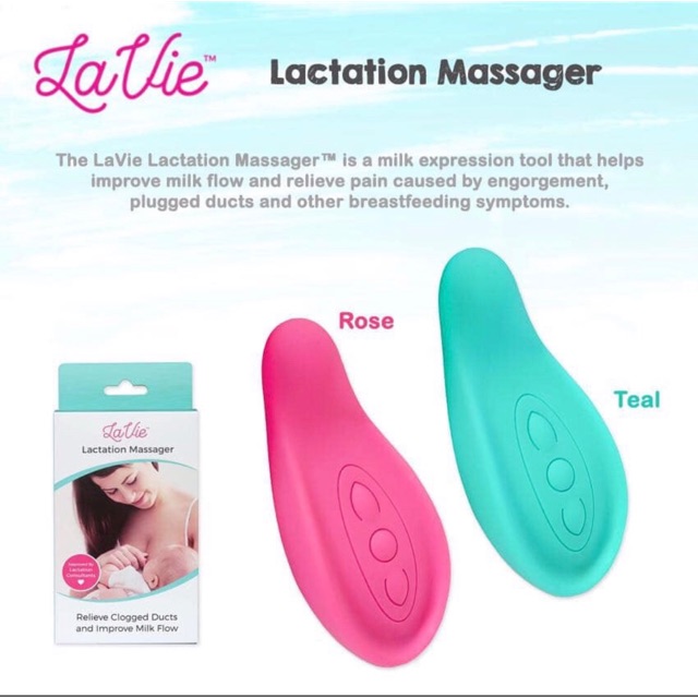 Lavie lactation massager(ASI Booster)-Rose&amp;Teal