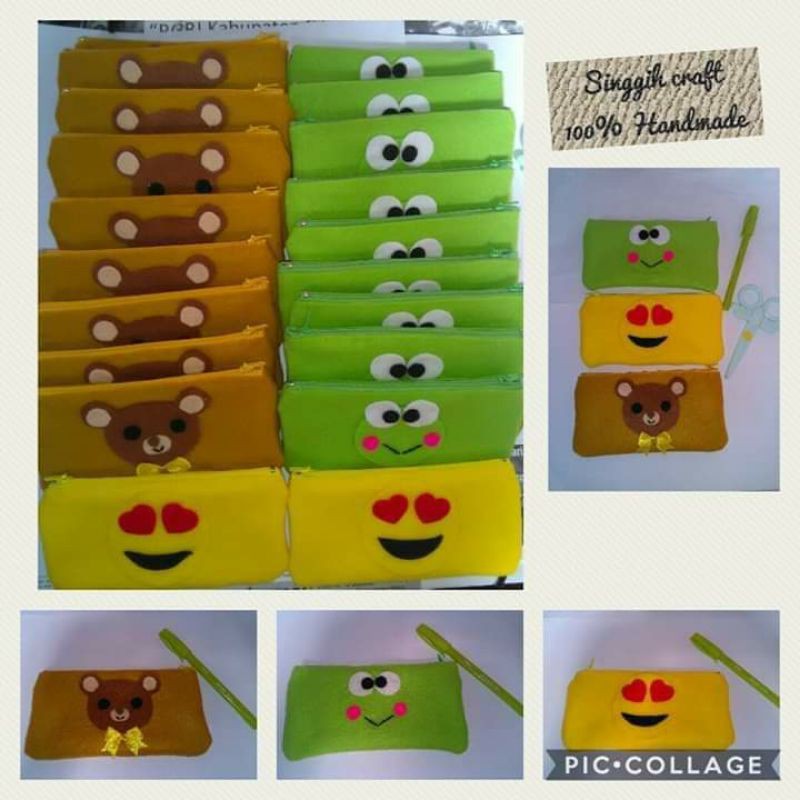 

kotak pensil flanel + karakter