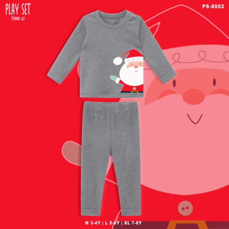 PIYAMA ANAK EDISI NATAL SANTA CLAUS M L XL