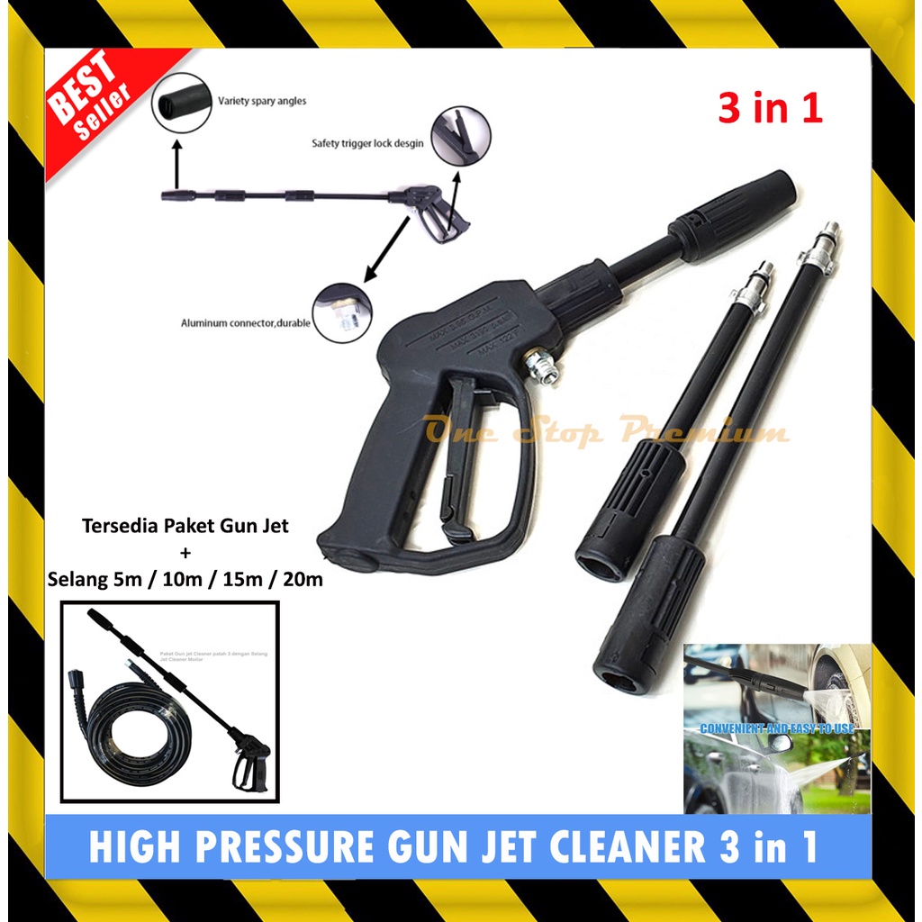ALAT STICK GAGANG TEMBAKAN PISTOL SEMPROTAN TEKANAN TINGGI HIGH PRESSURE WATER HOSE SELANG FOAMLANCE