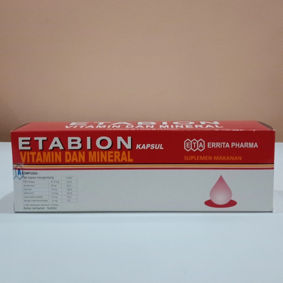 Etabion vitamin dan mineral penambah darah