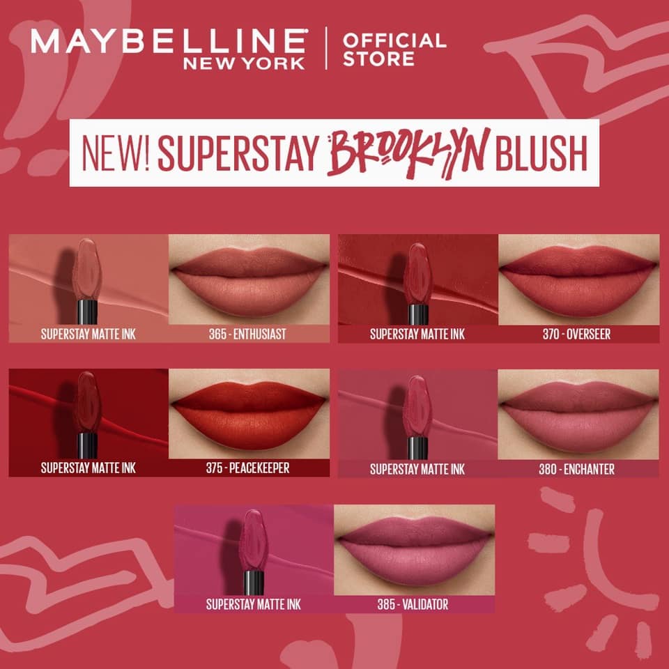 MAYBELLINE Superstay Matte Ink -PINK EDITION [Savant, Pathfinder, Mover, Initiator,Ringleader]