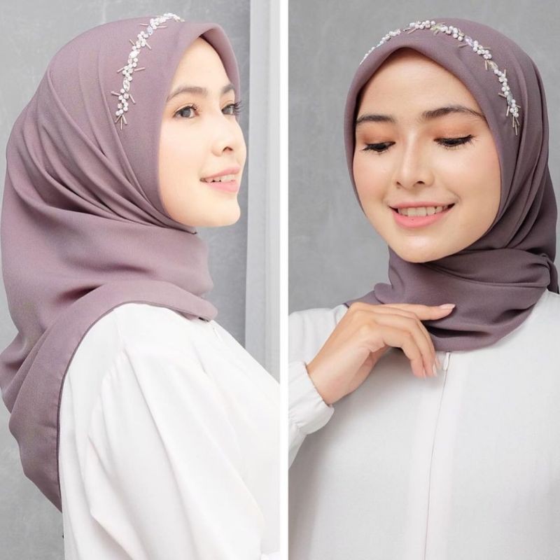 Hijab Segiempat PAYET Mutiara Pollycotton