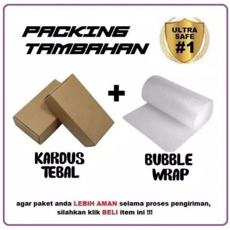 

tambahan packing buble dan kardus