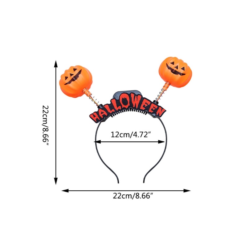 Bando Desain Labu Tengkorak Glowing Untuk Cosplay Halloween Anak