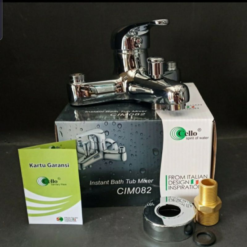 Kran Mixer Panas Dingin Cello CIM 082 - Kran B-Tub Cello Tanpa Bobok - Kran Panas Dingin Tanpa Bobok