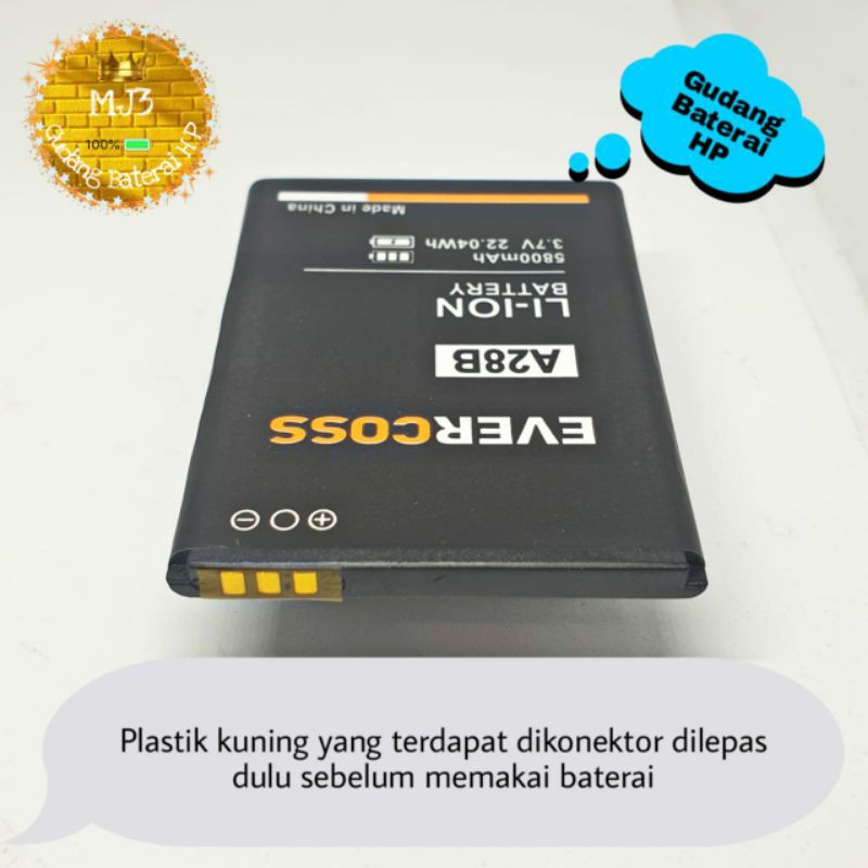 Baterai battery batre evercoss A28B