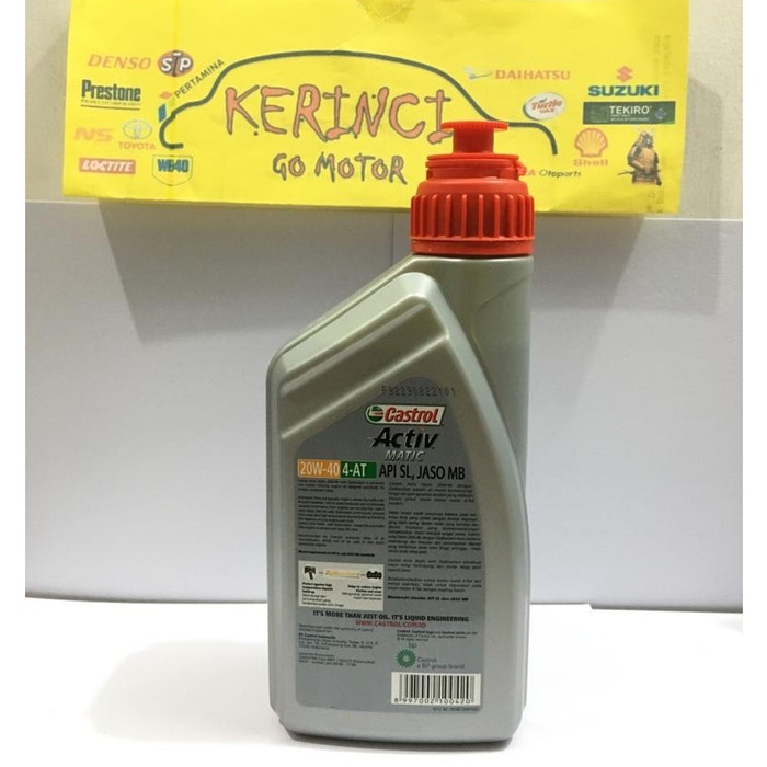 OLI CASTROL ACTIVE MATIC 20W-40 0.8L - OLI MOTOR CASTROL ACTIVE MATIC