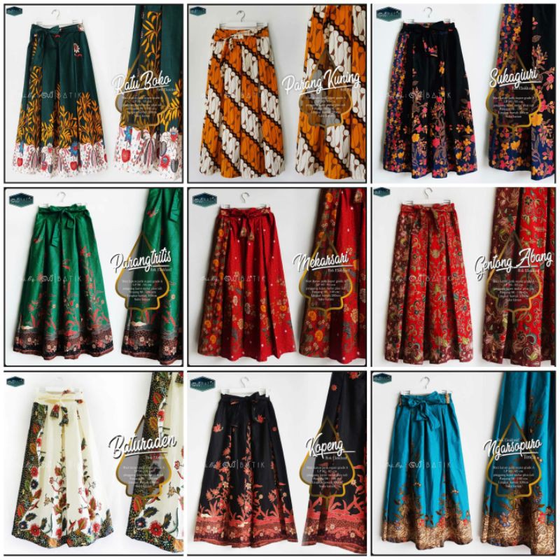 Rok batik/rok umbrella/rok payung batik/model rok batik terbaru