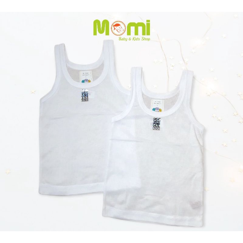 NOVA Singlet Anak Putih Polos Uk SML SABPL/SAPL