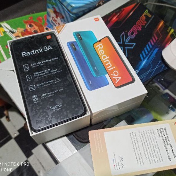 Redmi 9A bekas second fullset