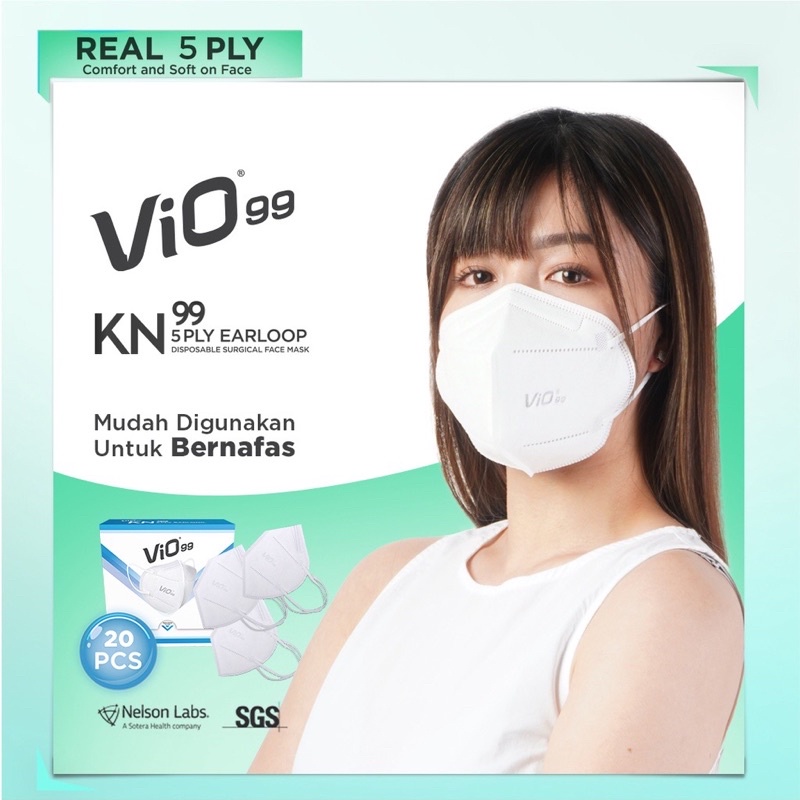MASKER VIO KN 99 5 PLY EARLOOP