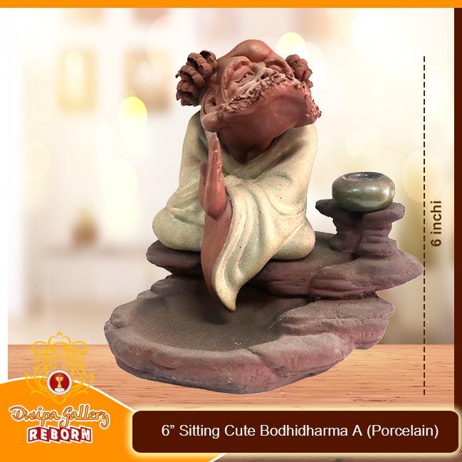 Tempat Bakar Dupa Asap Mengalir / Flow Incense Holder Bodhidharma A