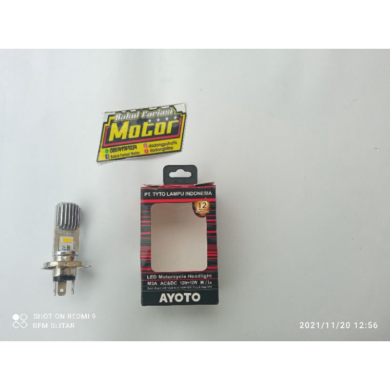 lampu led motor ayoto h4 vixion klx ninja