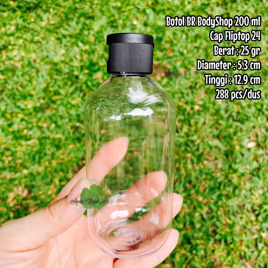 Botol FLIP BR Gendut 200 ml botol kemasan kosmetik 200 ml