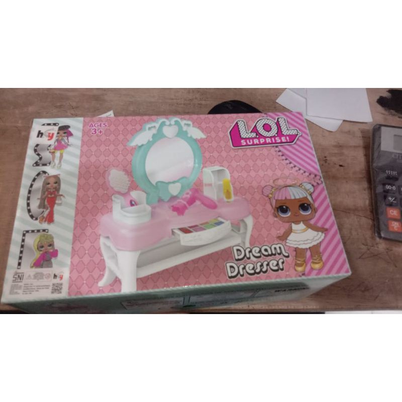 Mainan meja rias anak - little pony makeup set - Dream Dresser makeup
