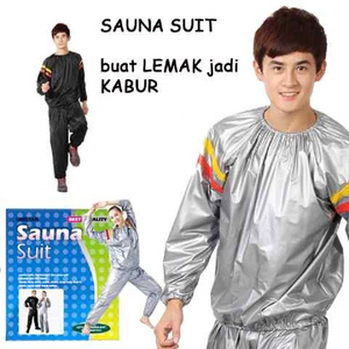 Sauna Suit, Pakaian Sauna Suit Dewasa, Baju Sauna, Jas Sauna Olahraga