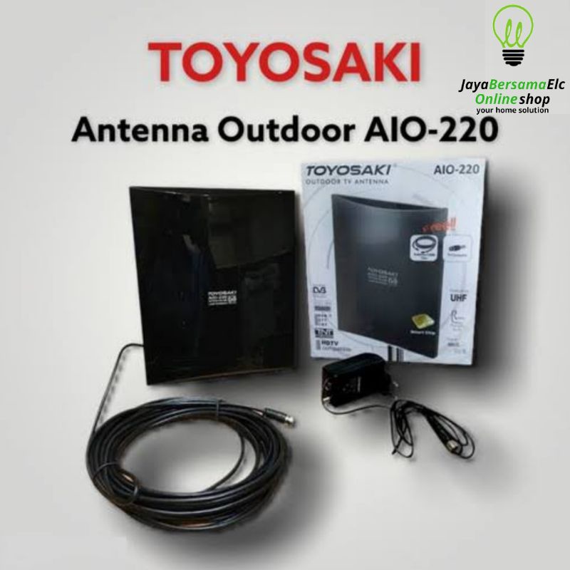 Antena Tv Indoor (Dalam) / Outdoor (Luar) Toyosaki Aio 220 Digital / 228 USB