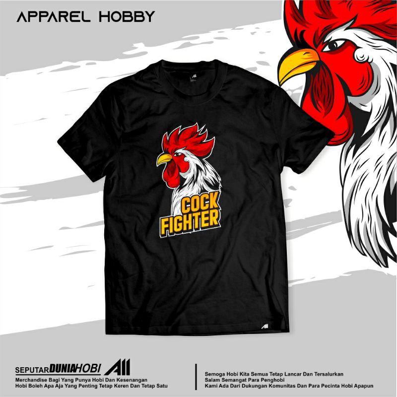 KAOS / TSHIRT Hobby sabung ayam jago petarung