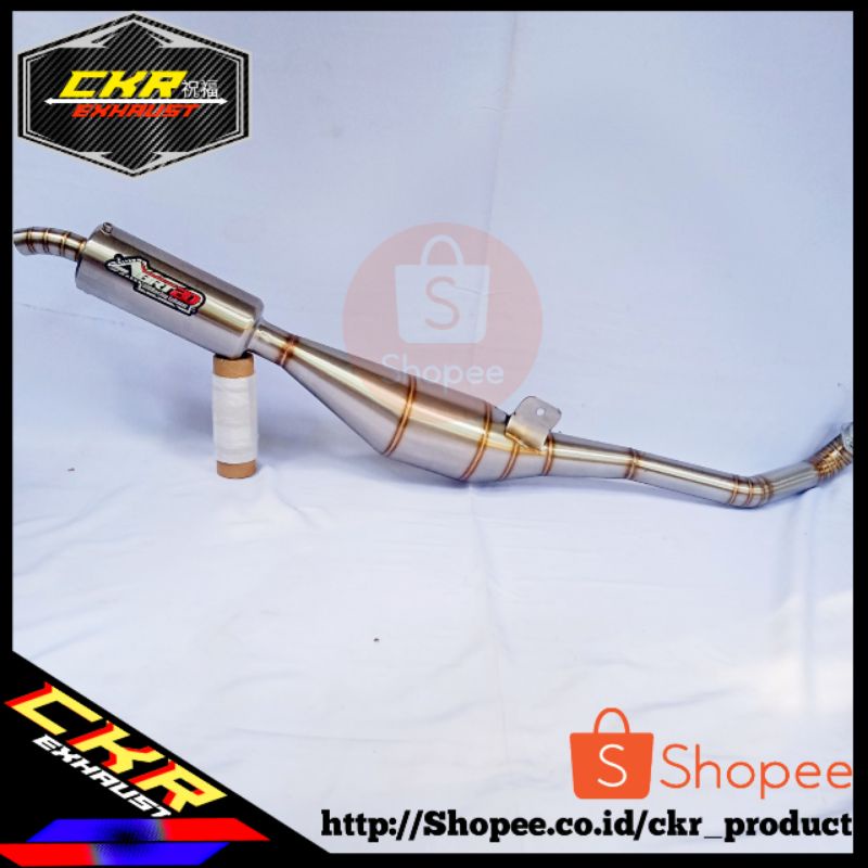 Knalpot Fiz R standar racing ABRT20 full stainles