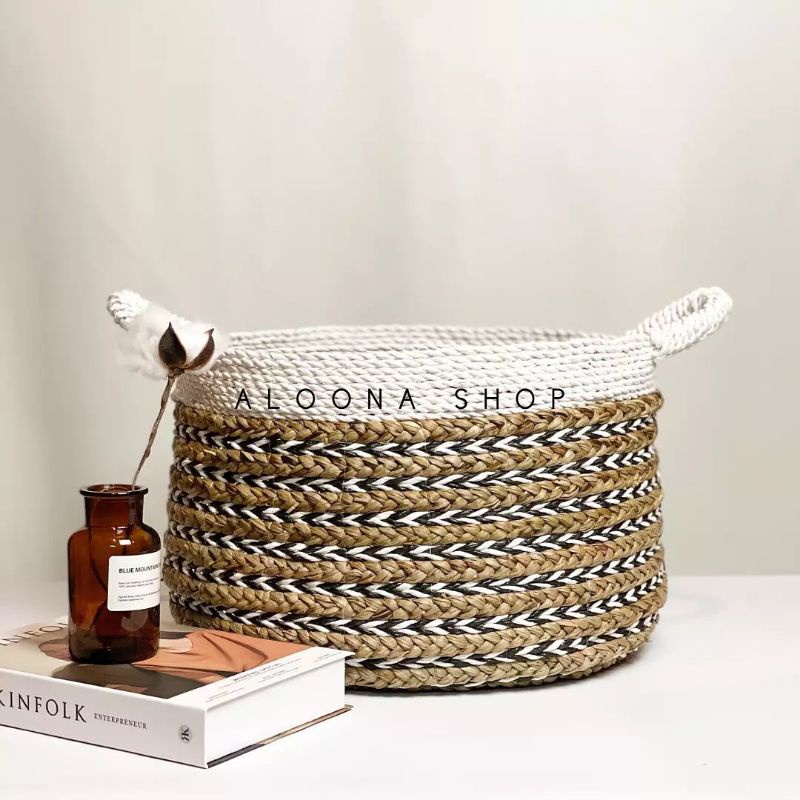 Belly Basket [Aloona] | Keranjang Aesthetic | Tempat Penyimpanan Barang | Aesthetic Home Decor