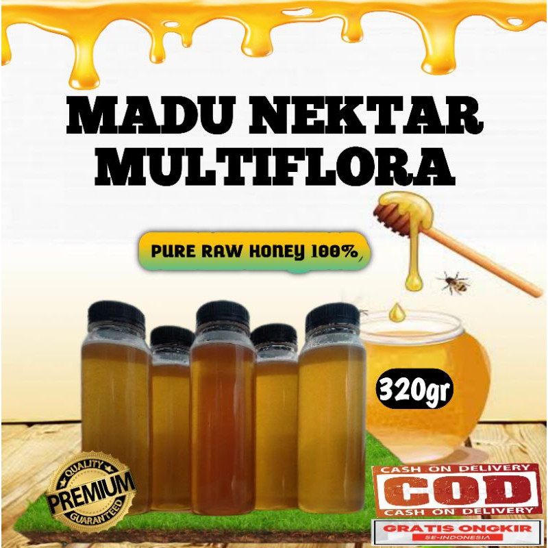

Madu asli madu murni madu hutan nektar multiflora manis 320gr