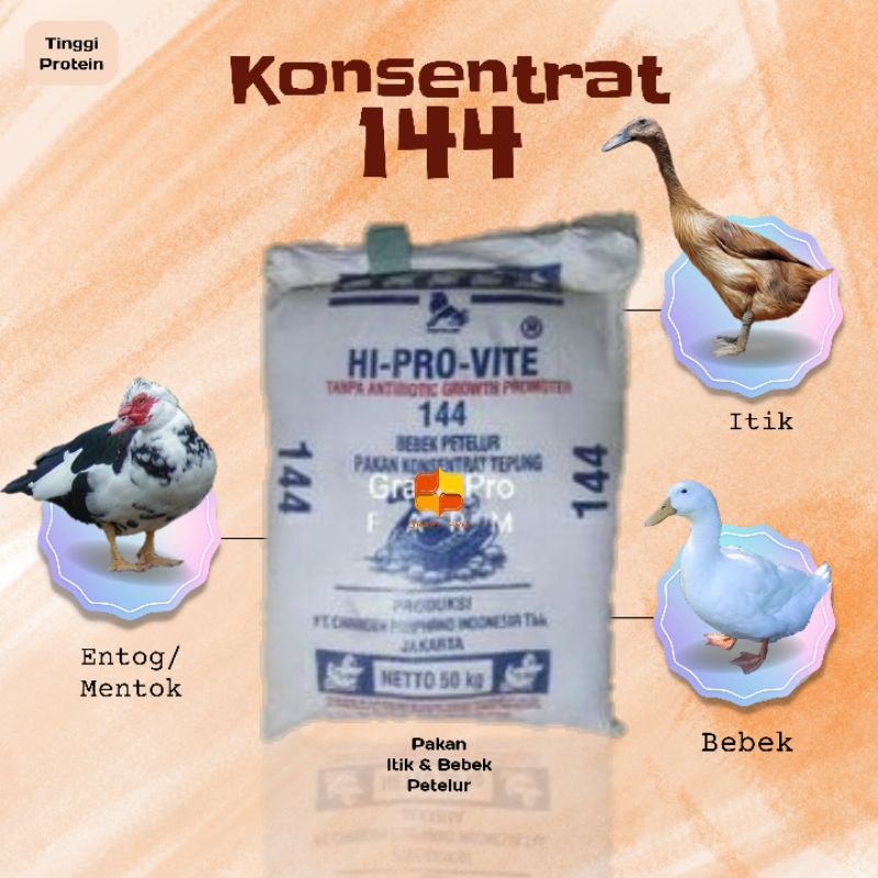 [10 Kg-50 Kg] Pakan Bebek Petelur Konsentrat PF 144