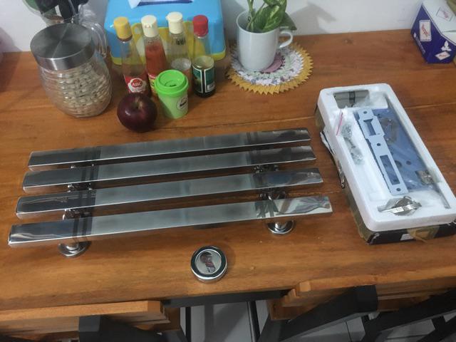 Handle Pintu Rumah Minimalis 45cm 1paket Hemat