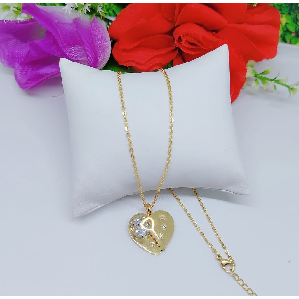 Kalung titanium perhiasan wanita jewelry 0285-0287