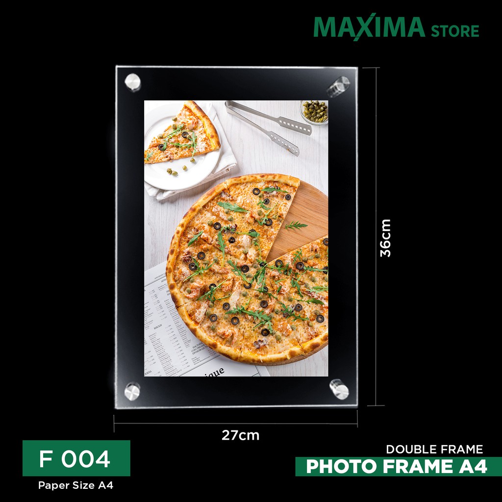 frame foto akrilik A4 2mm / bingkai foto akrilik / akrilik display