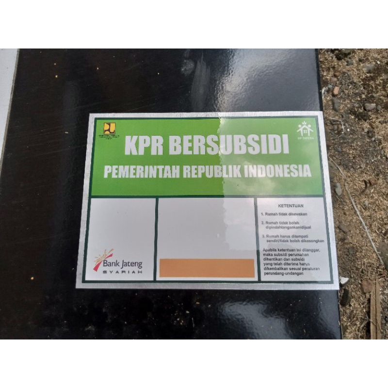 

plat kpr subsidi