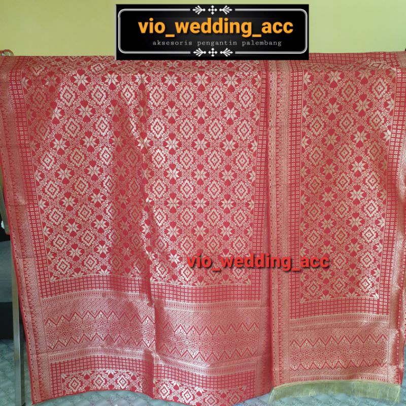 kain songket+selendang palembang