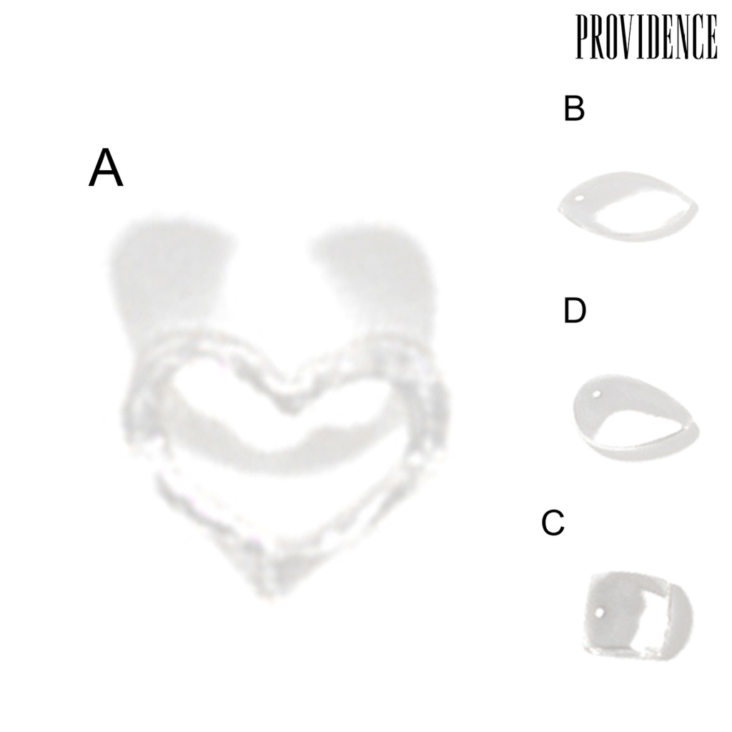 Providence 100pcs / Set Ornamen 3d Bahan Resin Translucent Untuk Dekorasi Nail Art Charms